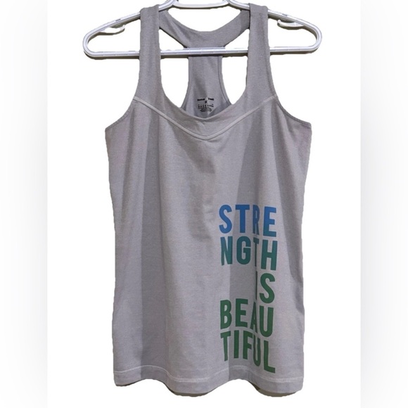 Reebok Gray Tank Top with Breathable Fabric and Athletic Fit - Picture 1 of 5
